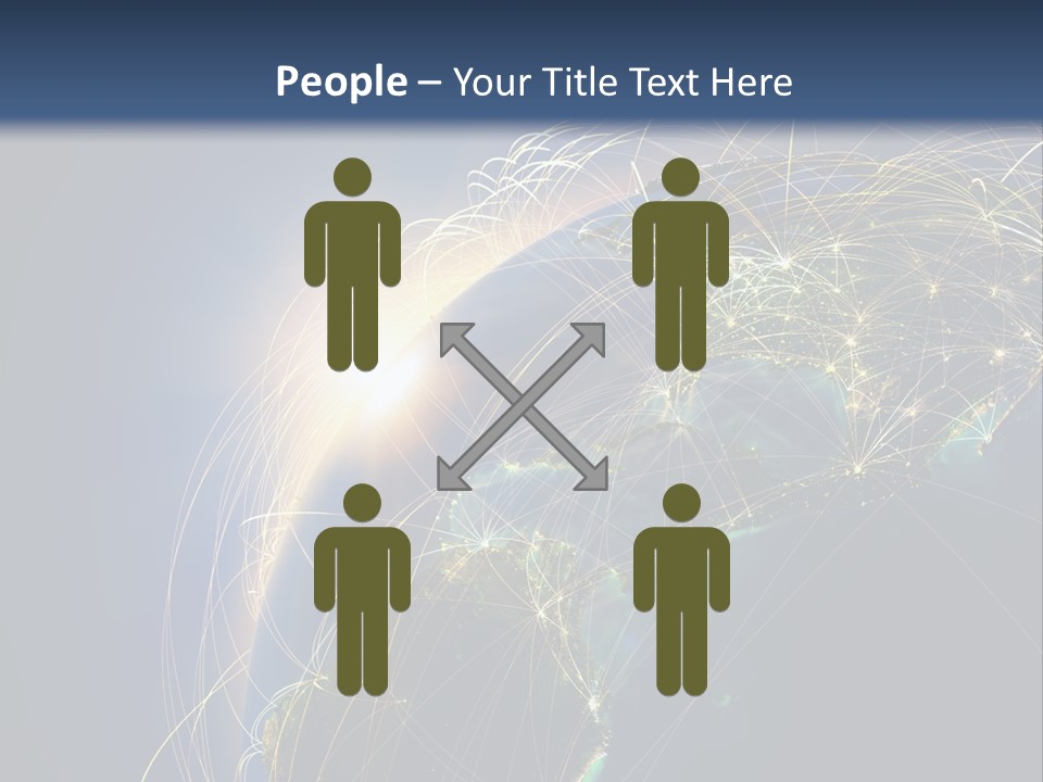 Coverage World Earth PowerPoint Template