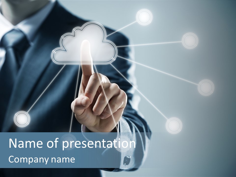 Touch Screen Technology Key PowerPoint Template