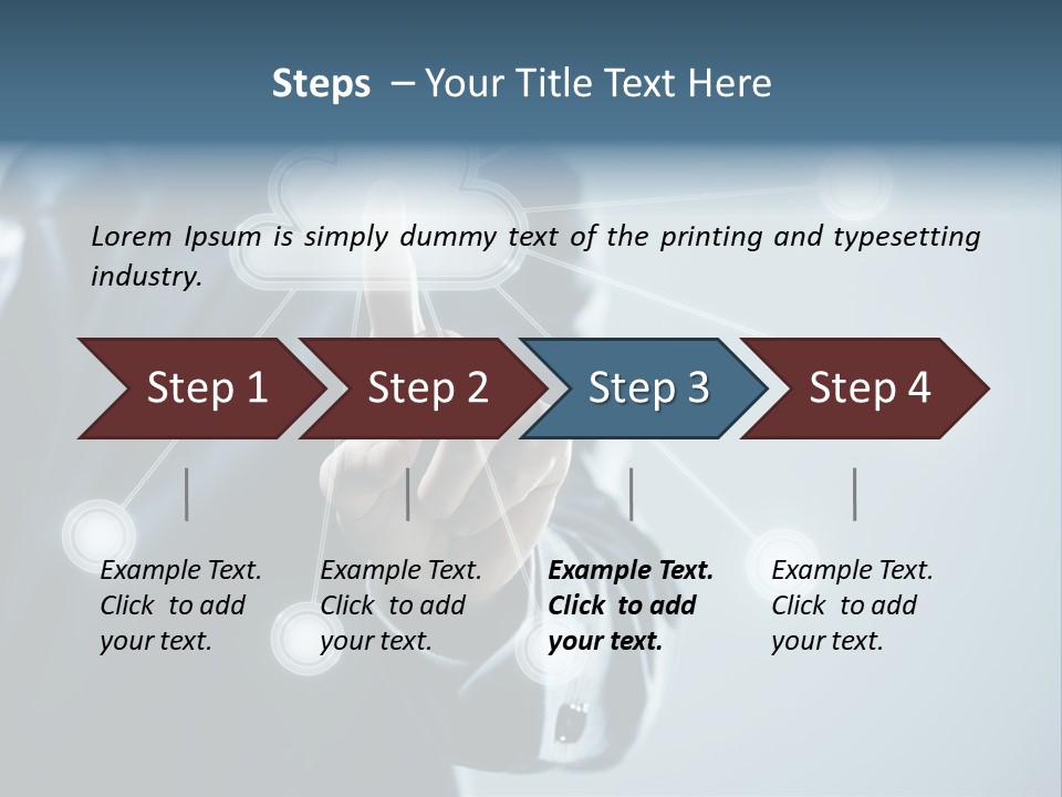 Touch Screen Technology Key PowerPoint Template
