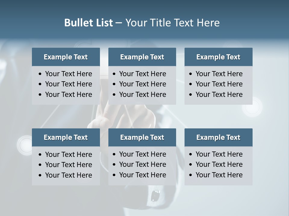 Touch Screen Technology Key PowerPoint Template