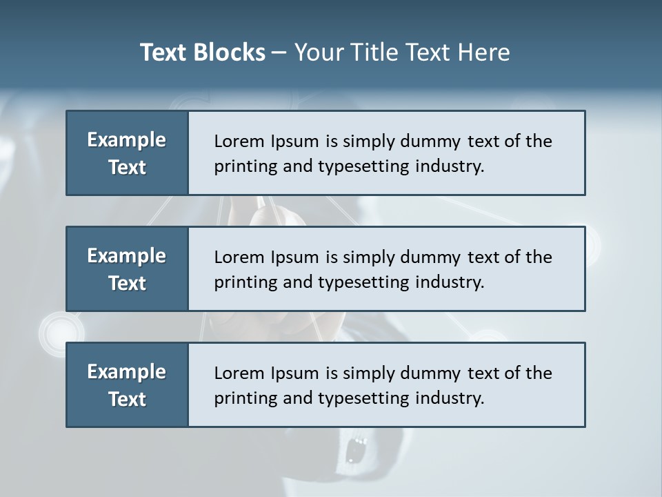 Touch Screen Technology Key PowerPoint Template