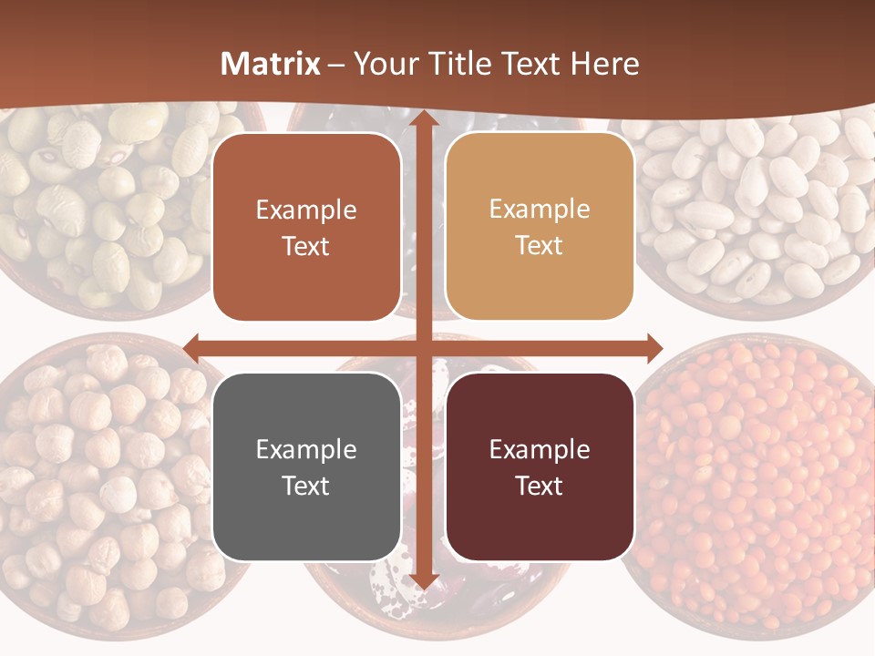 Food Lentils Wood PowerPoint Template
