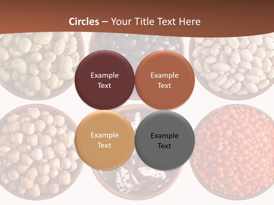 Food Lentils Wood PowerPoint Template