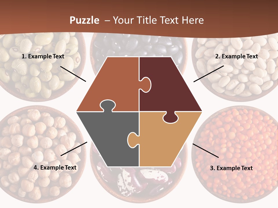 Food Lentils Wood PowerPoint Template