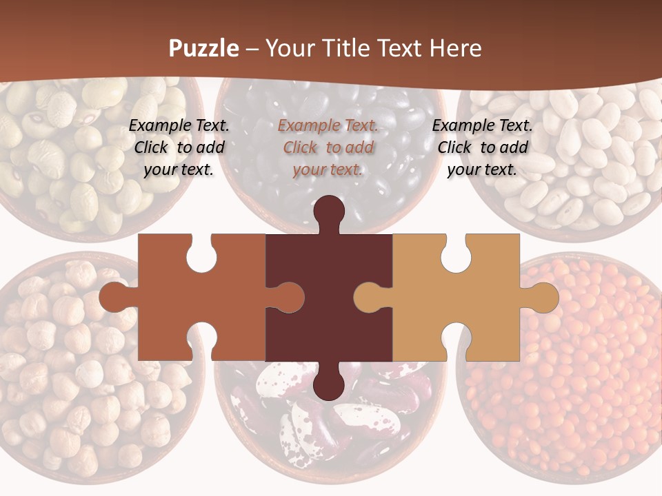 Food Lentils Wood PowerPoint Template