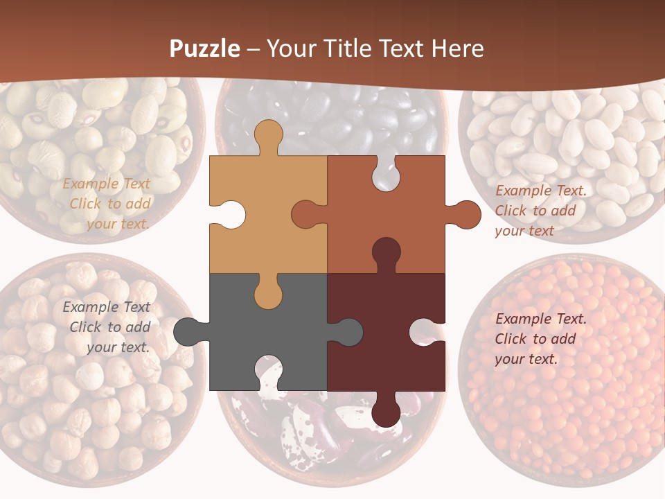 Food Lentils Wood PowerPoint Template