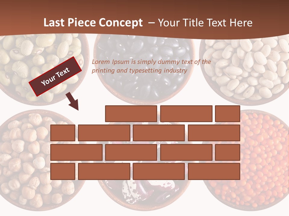 Food Lentils Wood PowerPoint Template