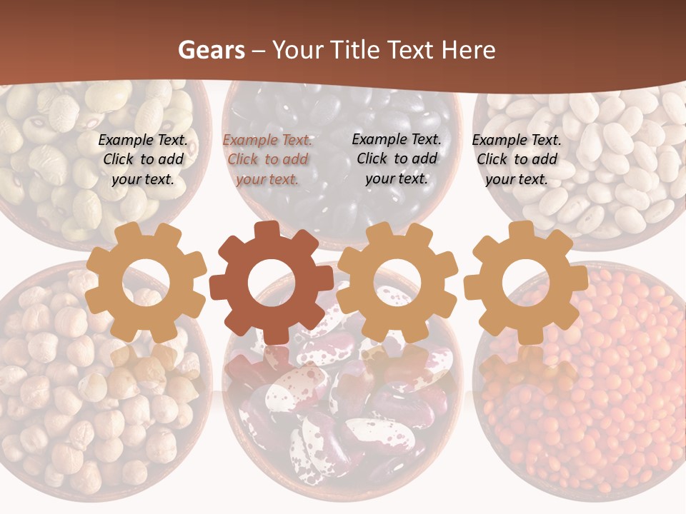 Food Lentils Wood PowerPoint Template