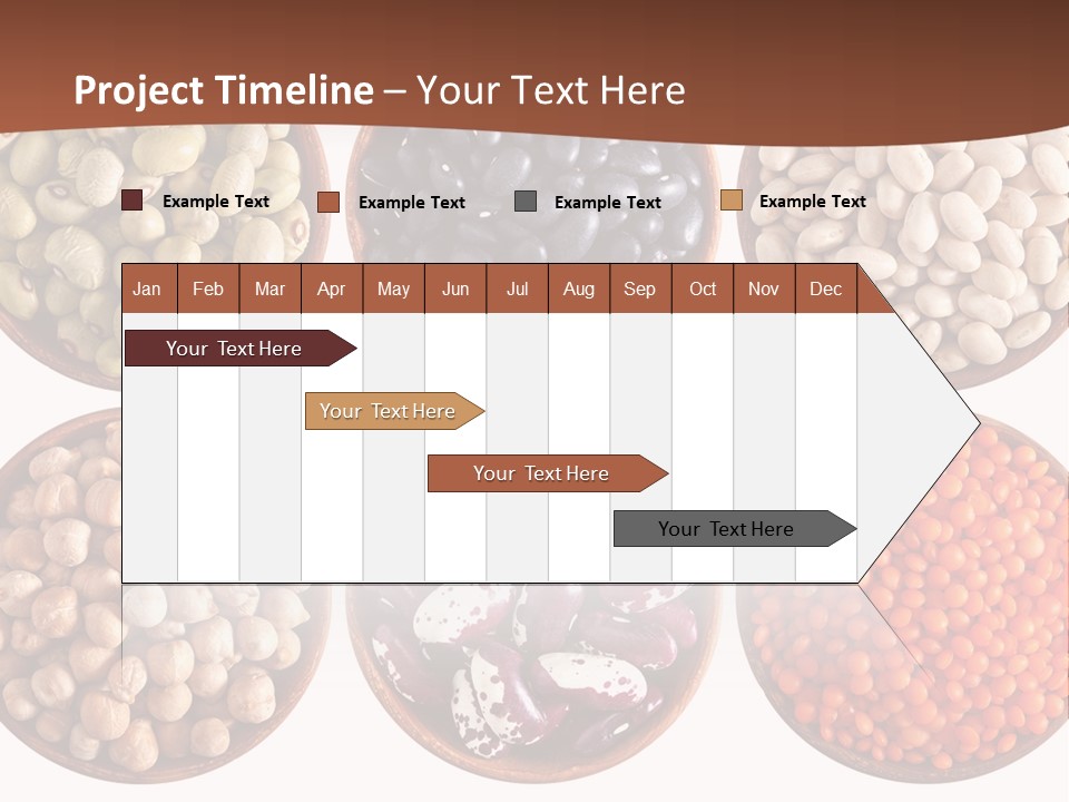 Food Lentils Wood PowerPoint Template