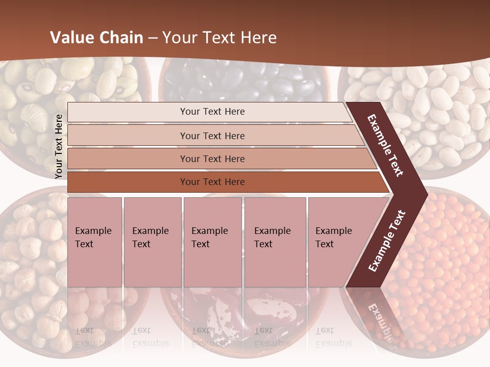 Food Lentils Wood PowerPoint Template