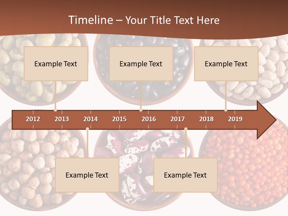 Food Lentils Wood PowerPoint Template