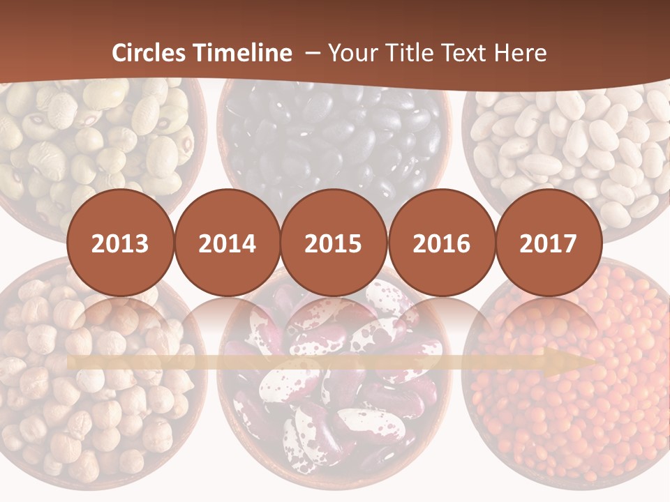 Food Lentils Wood PowerPoint Template