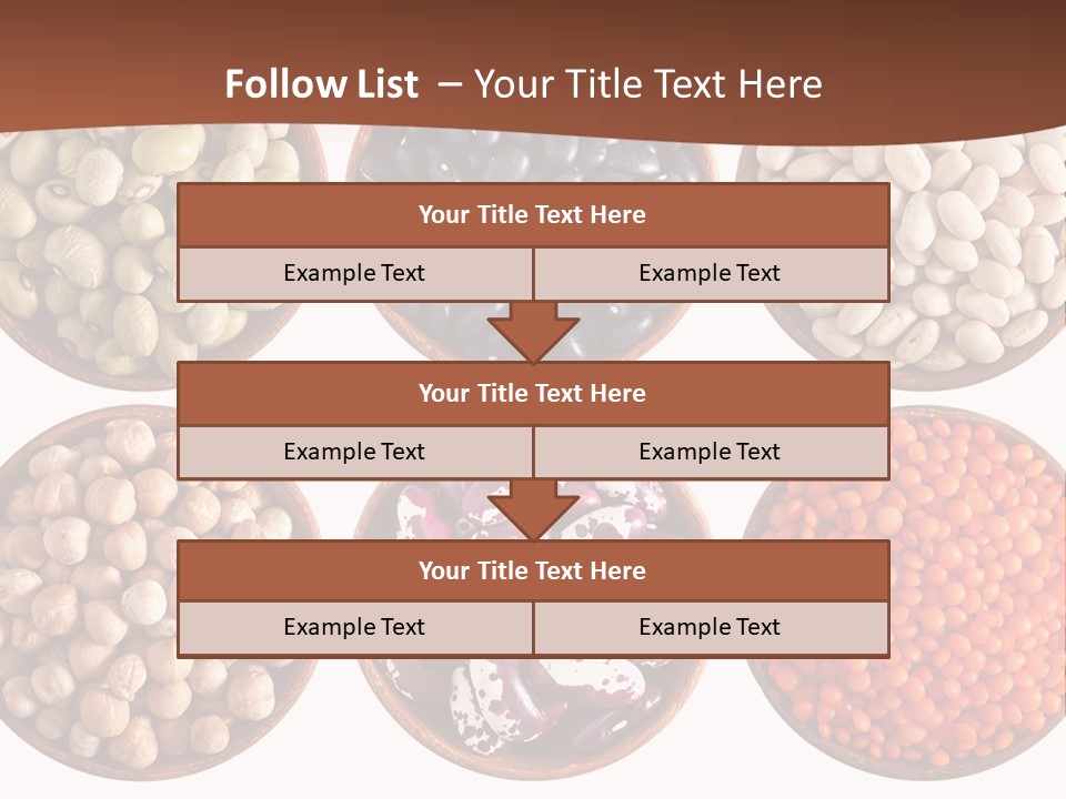 Food Lentils Wood PowerPoint Template