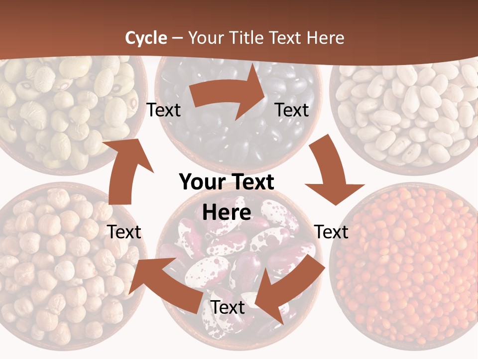 Food Lentils Wood PowerPoint Template