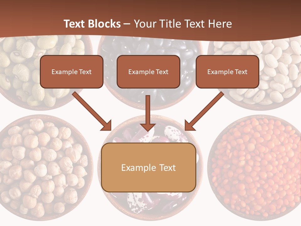 Food Lentils Wood PowerPoint Template