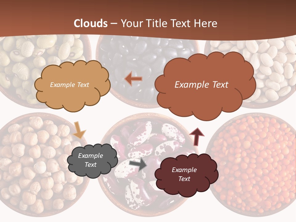 Food Lentils Wood PowerPoint Template