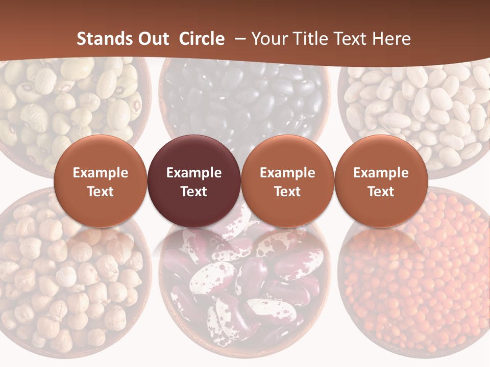 Food Lentils Wood PowerPoint Template
