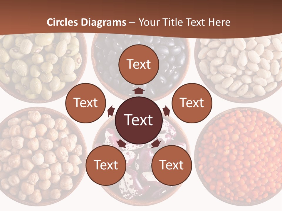 Food Lentils Wood PowerPoint Template