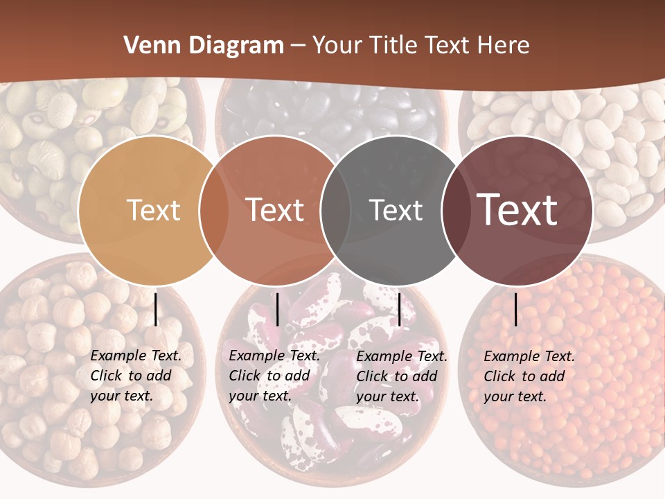 Food Lentils Wood PowerPoint Template