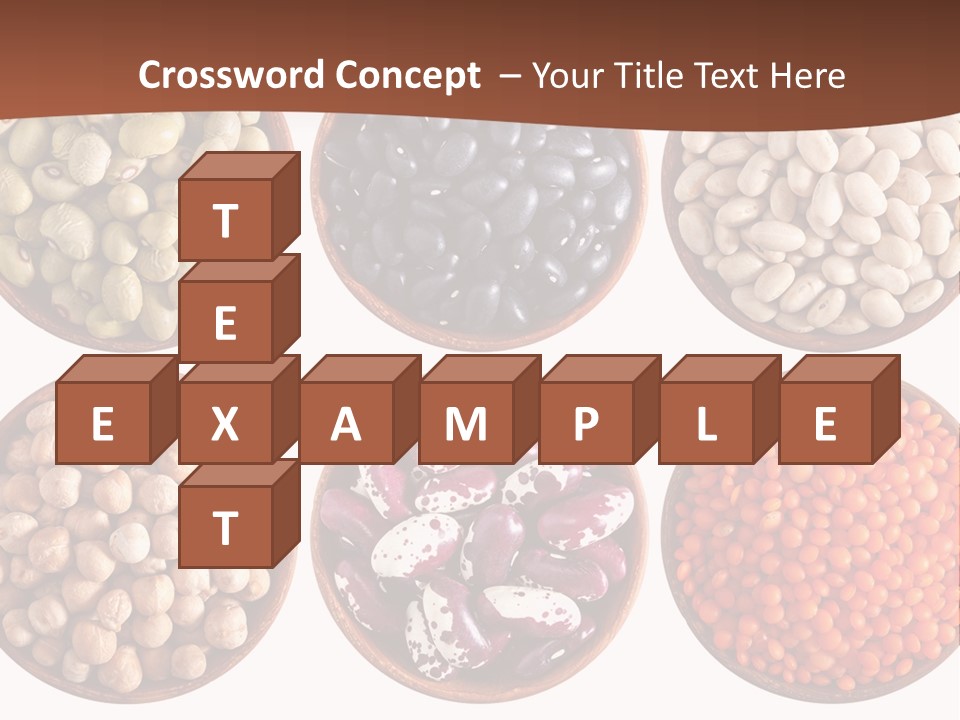 Food Lentils Wood PowerPoint Template