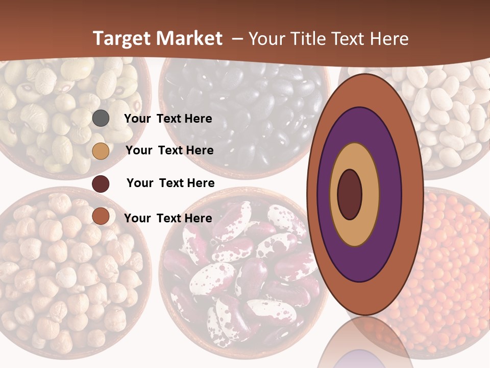 Food Lentils Wood PowerPoint Template