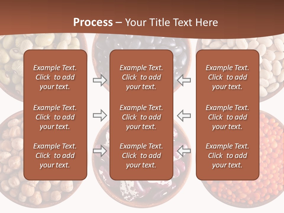 Food Lentils Wood PowerPoint Template