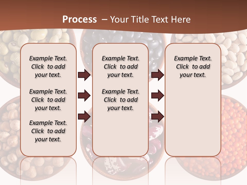 Food Lentils Wood PowerPoint Template