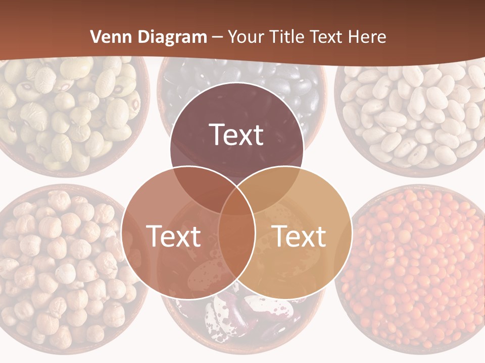 Food Lentils Wood PowerPoint Template