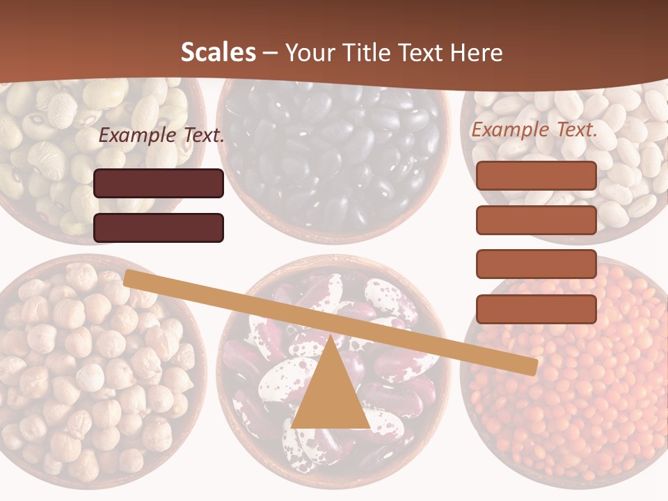 Food Lentils Wood PowerPoint Template