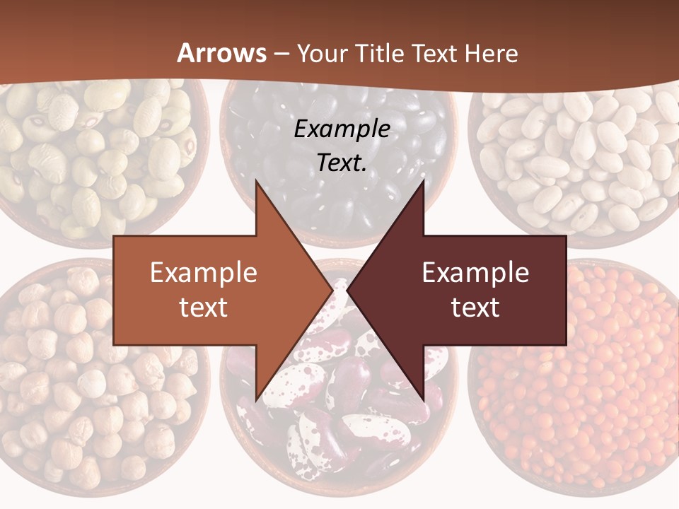Food Lentils Wood PowerPoint Template