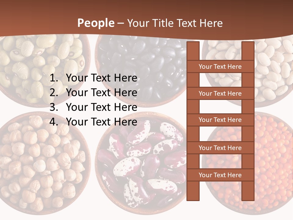 Food Lentils Wood PowerPoint Template
