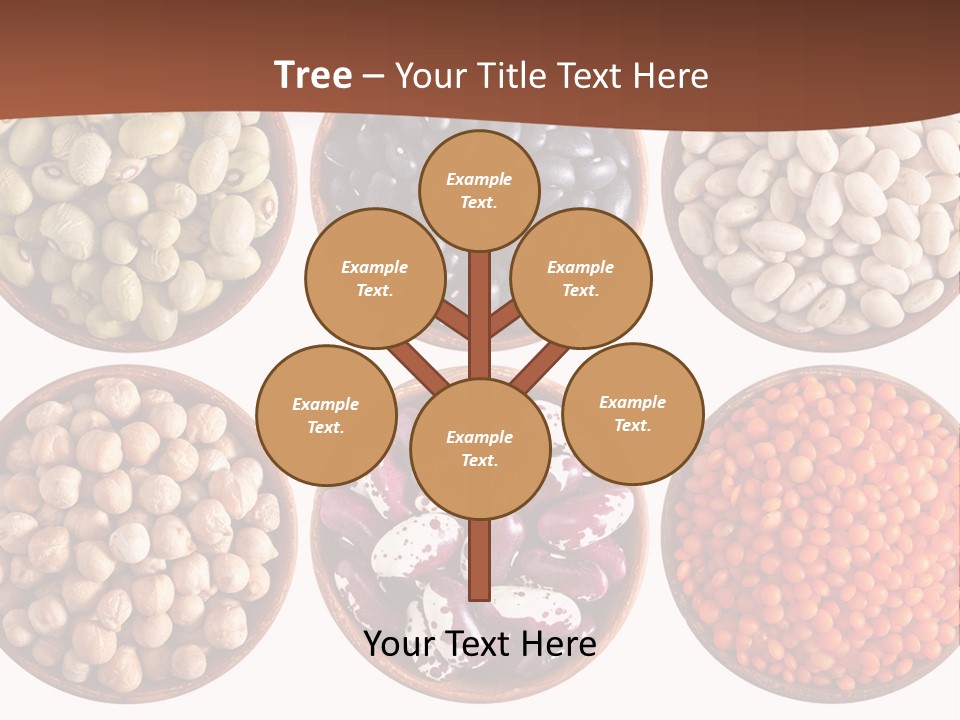 Food Lentils Wood PowerPoint Template