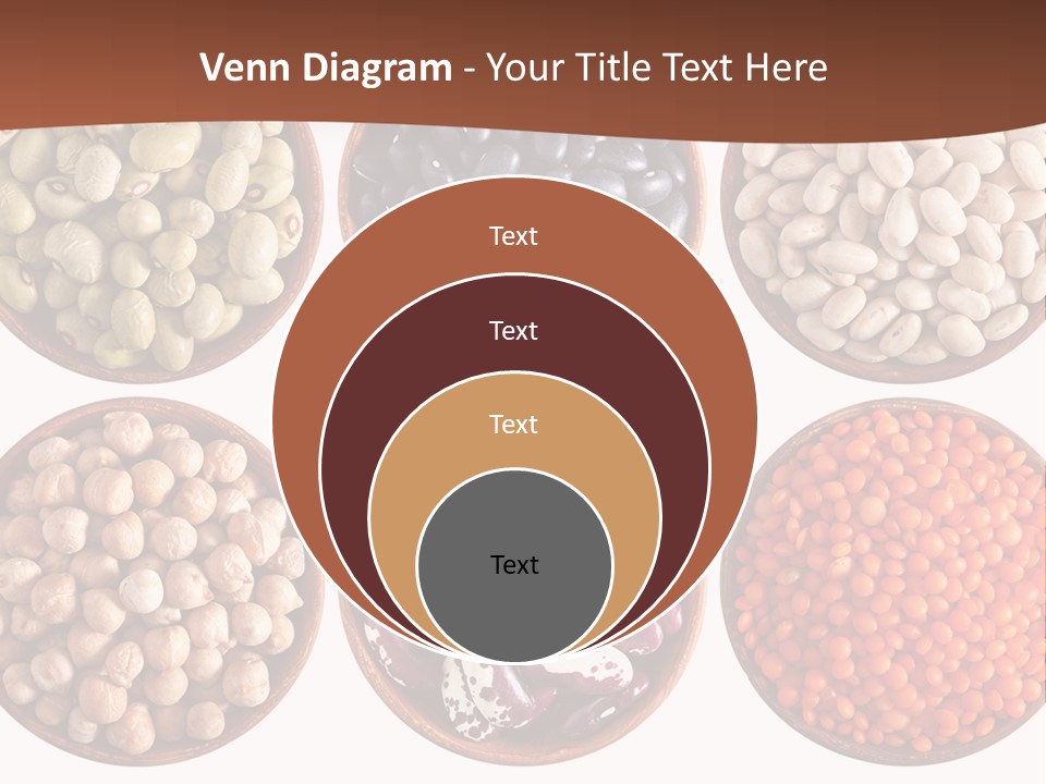 Food Lentils Wood PowerPoint Template