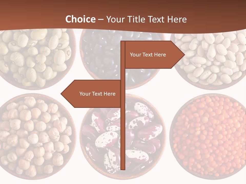 Food Lentils Wood PowerPoint Template