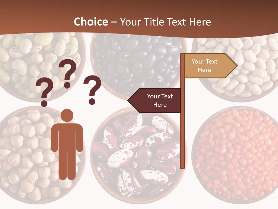 Food Lentils Wood PowerPoint Template