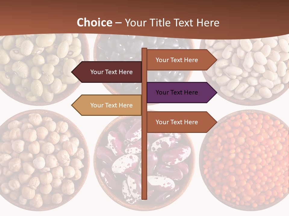 Food Lentils Wood PowerPoint Template