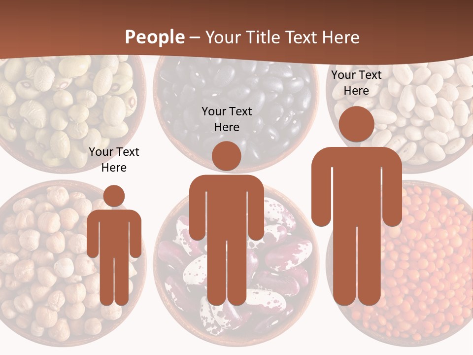 Food Lentils Wood PowerPoint Template