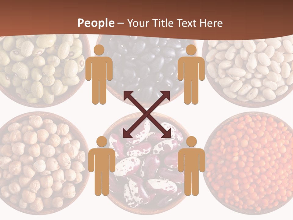 Food Lentils Wood PowerPoint Template
