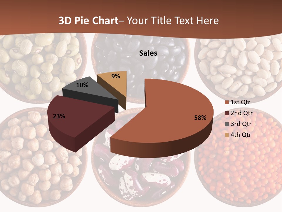 Food Lentils Wood PowerPoint Template