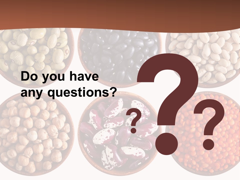 Food Lentils Wood PowerPoint Template