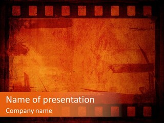 Border Broad Movie PowerPoint Template