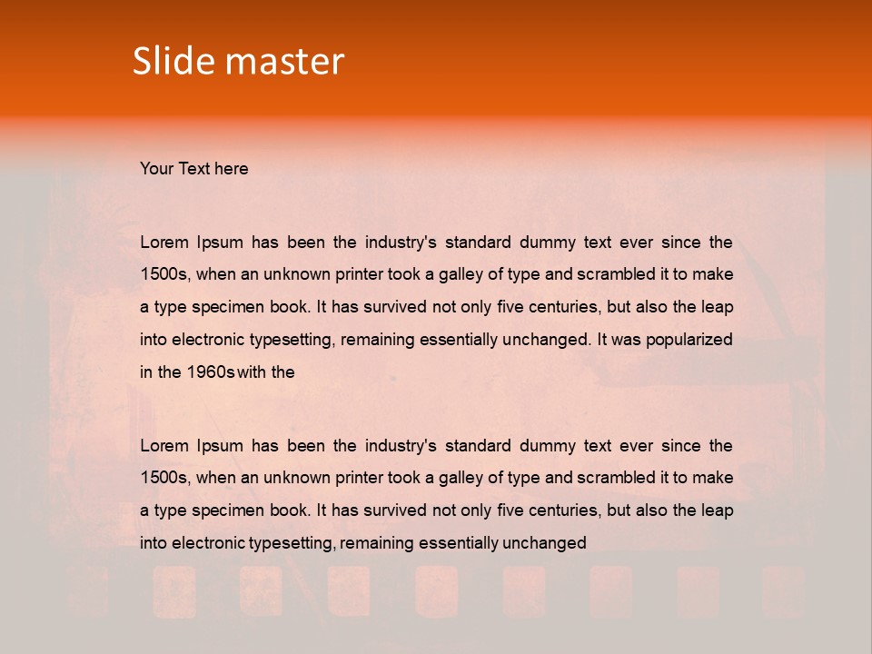 Border Broad Movie PowerPoint Template