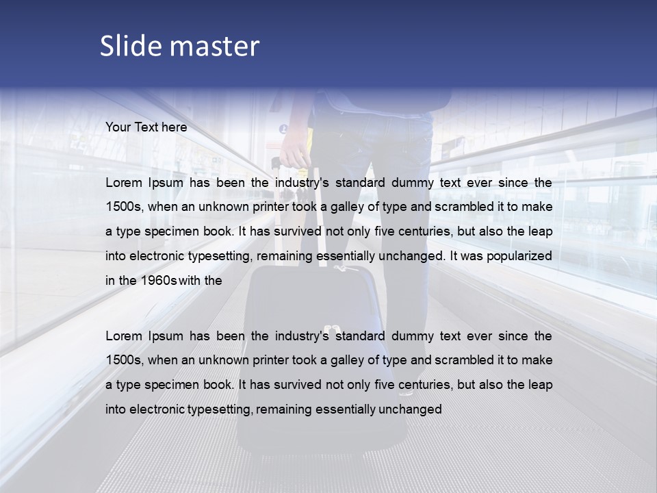 Jeans Wheel Carriage PowerPoint Template