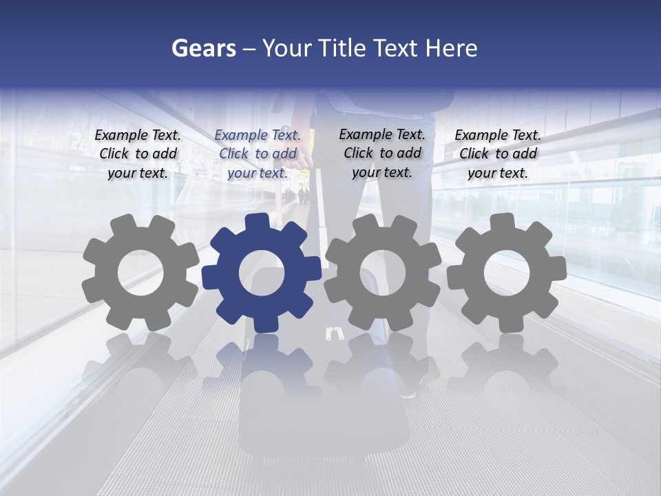 Jeans Wheel Carriage PowerPoint Template