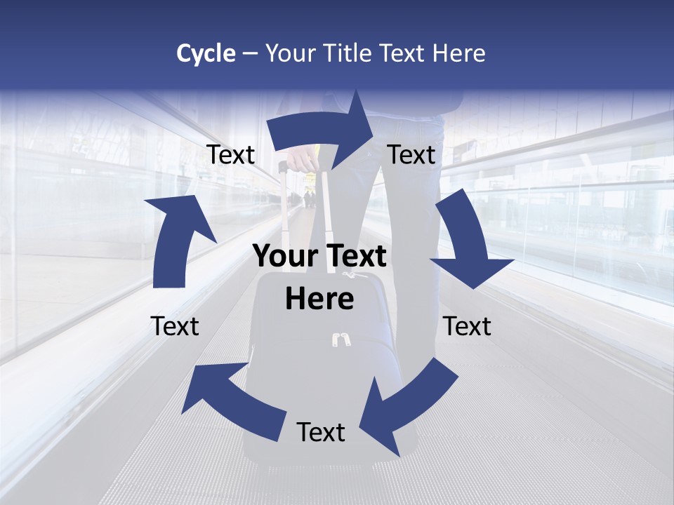 Jeans Wheel Carriage PowerPoint Template