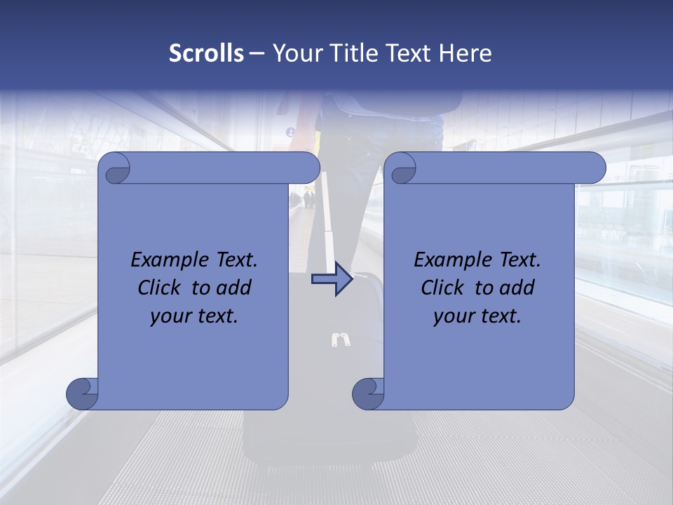 Jeans Wheel Carriage PowerPoint Template