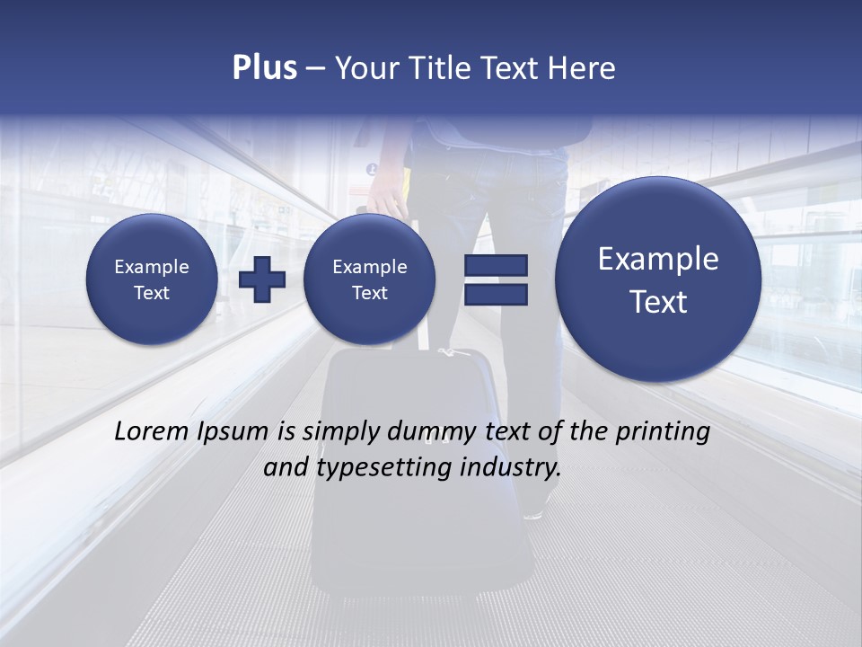 Jeans Wheel Carriage PowerPoint Template