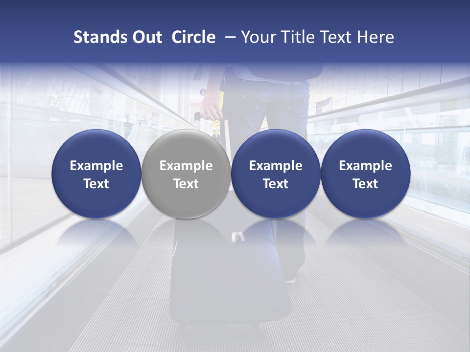 Jeans Wheel Carriage PowerPoint Template
