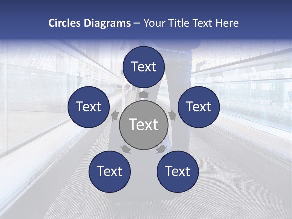 Jeans Wheel Carriage PowerPoint Template
