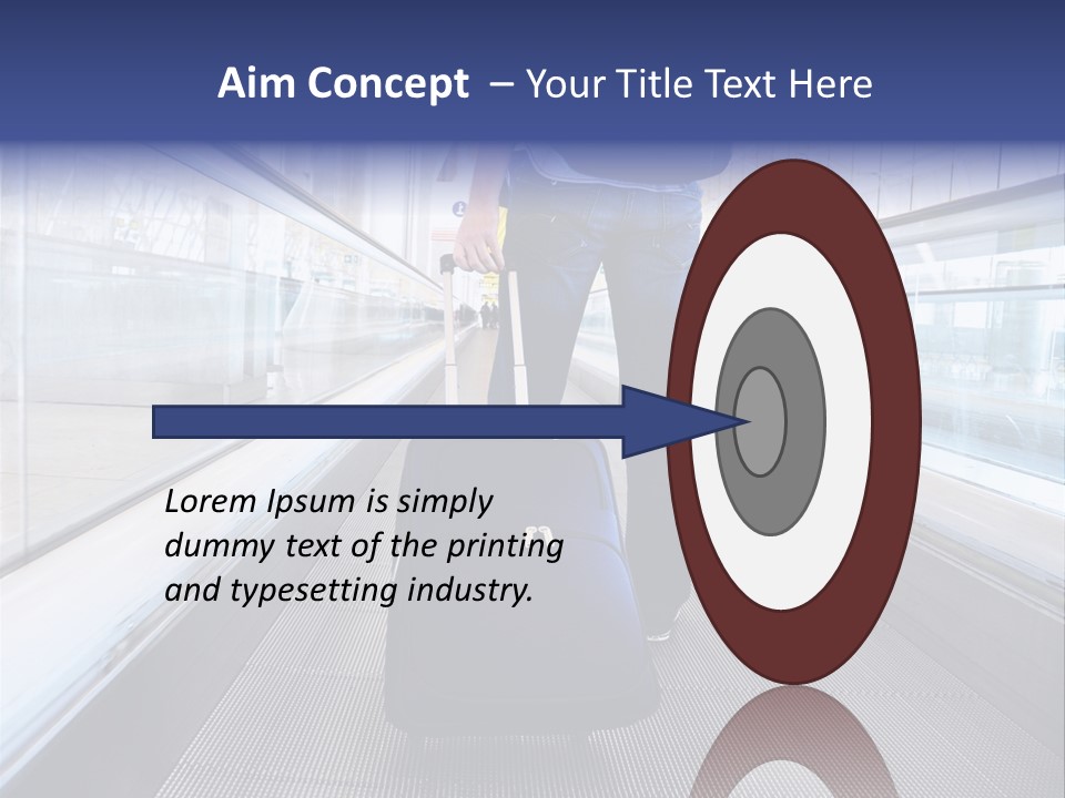 Jeans Wheel Carriage PowerPoint Template